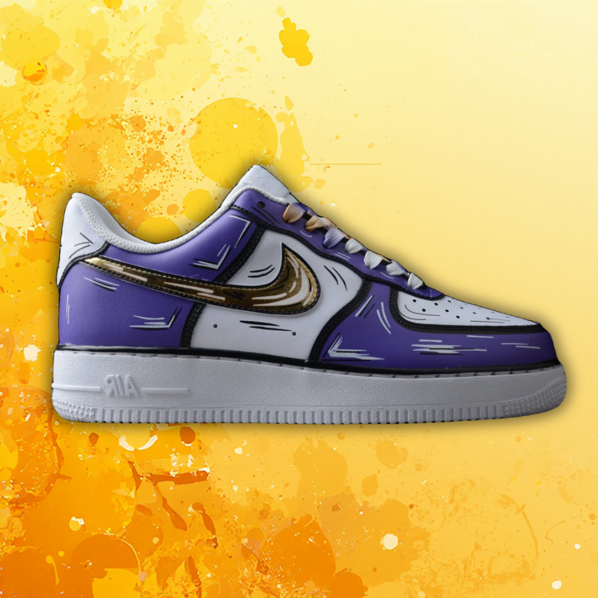 Nike Air Force 1 – Sketch Outline Purple