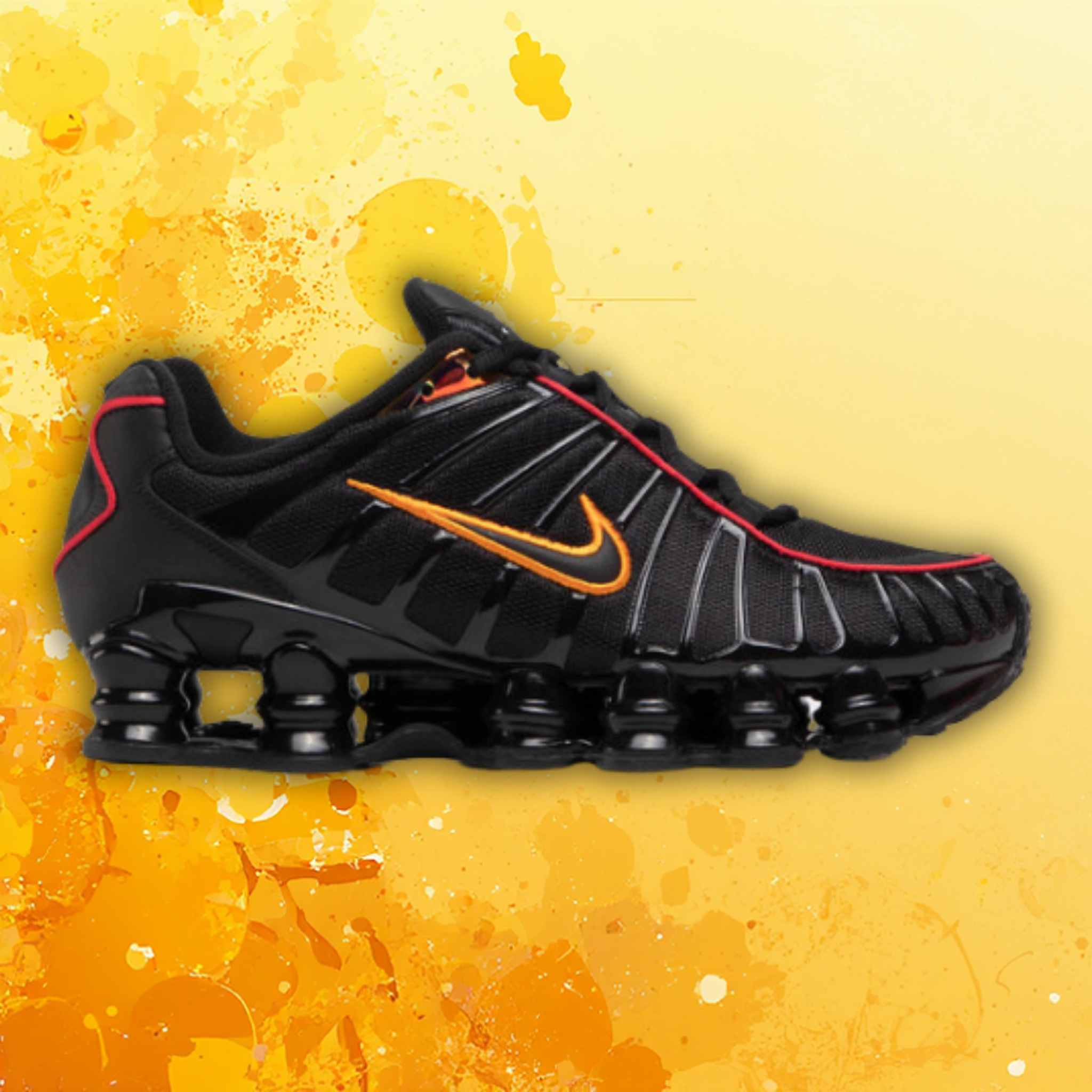 Nike Shox TL – Negro / Magma Orange